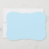 Beach Theme Bridal Dusche Einladung Burlap Look (Rückseite)