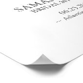 Beach Theme Bridal Shower Party Posters Poster (Ecke)