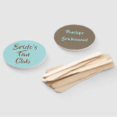Beach Theme Bride Fan Club Bridesmaid Name Fächer (Non-assembled)