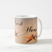 Beach Theme Bride's Maid Coffee Tasse, Cup Kaffeetasse (VorderseiteRechts)