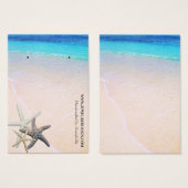 Beach Theme Earring Holder Custom Juwelier Card (Vorne & Hinten)