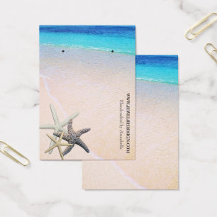 Beach Theme Earring Holder Custom Juwelier Card