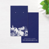 Beach Theme Earring Holder Custom Juwelier Card (Schreibtisch)