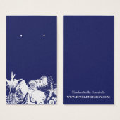 Beach Theme Earring Holder Custom Juwelier Card (Vorne & Hinten)