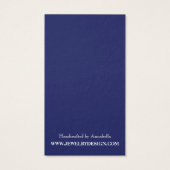 Beach Theme Earring Holder Custom Juwelier Card (Rückseite)