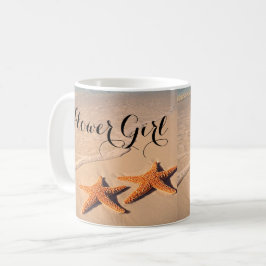 Beach Theme Flower Girl Tasse Coffee, Cup