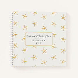 Beach Theme Guest Book B&B Airbnb Boutique Hotels Notizblock