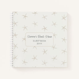 Beach Theme Guest Book B&B Airbnb Boutique Hotels Notizblock