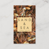Beach Theme Guest House Business Card Visitenkarte (Vorderseite)