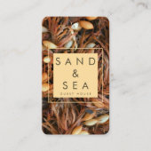 Beach Theme Guest House Business Card Visitenkarte (Vorderseite)