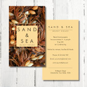 Beach Theme Guest House Business Card Visitenkarte