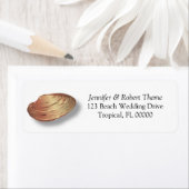 Beach Theme Hochzeit einladen Umschlag selbstklebr (Insitu)