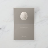 Beach Theme Hochzeit Foto Vielen Dank Anmerkung Ka Dankeskarte (Innenseite)