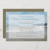 Beach Theme Hochzeiten Einladungen, Sandy Beach Einladung (Vorne/Hinten)