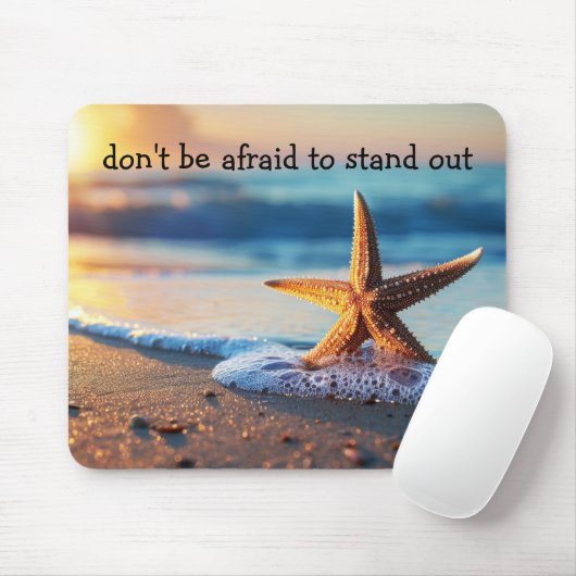 Beach Theme Inspiration Starfish Mousepad (Mit Mouse)