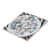 Beach Theme Muscheln Teppich Textur Körbe Fliese (Seite)