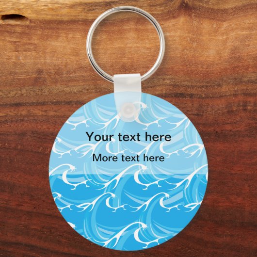 Beach Theme Ocean Message Schlüsselketten Schlüsselanhänger (Vorderseite)