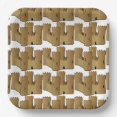 Beach Theme Party Sandcastle Paper-Teller Pappteller (Vorderseite)