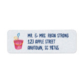 Beach Theme Personalized Return Address (Vorne)
