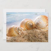 Beach Theme Post Hochzeit Empfang nur einladen Einladung (Rückseite)