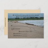 Beach Theme Response Card - Landschaft RSVP Karte (Vorne/Hinten)