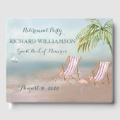 Beach Theme Retirement Party Gästebuch (Vorderseite)