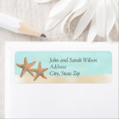 Beach Theme Rücksendeadressen-Aufkleber (Insitu)