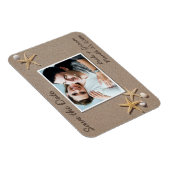 Beach Theme Save the Date Foto Magnete (Rechte Seite)