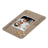 Beach Theme Save the Date Foto Magnete (Linke Seite)