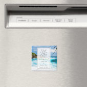 Beach Theme Save the Date Magnet (In Situ (Geschirrspüler))