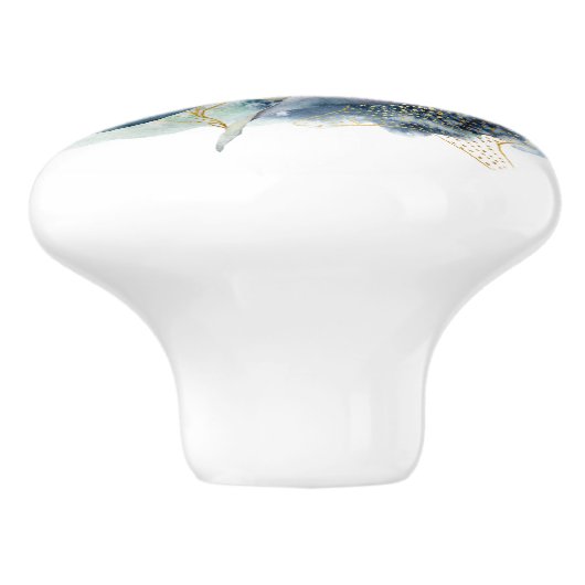 Beach Theme Sea Otter Wasserfarben Keramik Knotenp Keramikknauf (Seitenansicht)