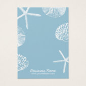 Beach Theme Seashells Minz Blue Earring Display (Vorderseite)