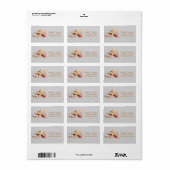 Beach Theme Starfish and Seashell Address Label Adressaufkleber (Vorne)