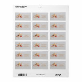 Beach Theme Starfish and Seashell Address Label Adressaufkleber (Vorne)