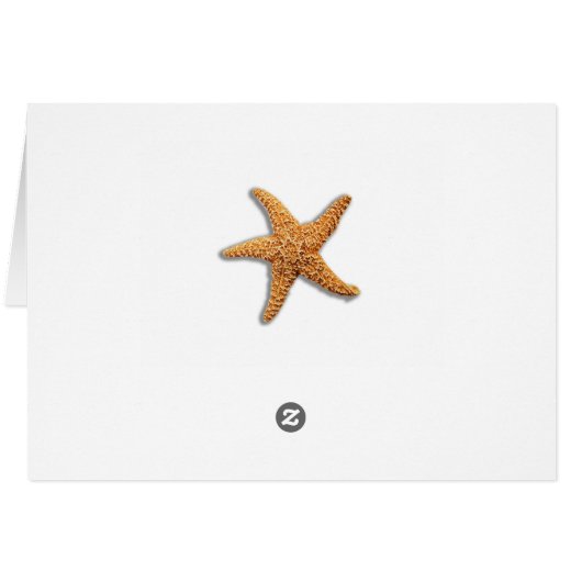 Beach Theme Starfish Wedding rustikal (Rückseite Horizontal)