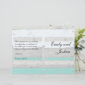 Beach Theme Starfish Wedding rustikal (Stehend Vorderseite)