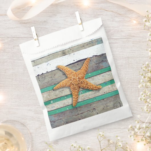 Beach Theme Starfish Wedding rustikal Geschenktütchen (Ausgeschnitten)