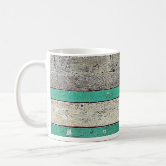 Beach Theme Starfish Wedding rustikal Kaffeetasse (Links)