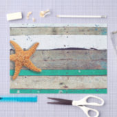 Beach Theme Starfish Wedding rustikal Seidenpapier (Handwerk)