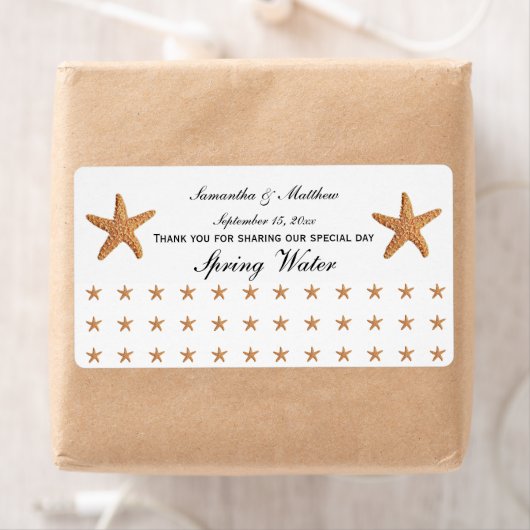Beach Theme Sugar Starfish Pattern Wasserzeichen (Insitu)