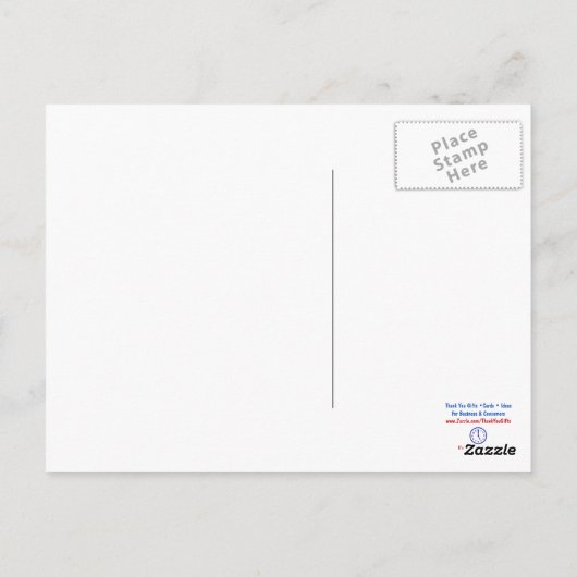 Beach Theme Vielen Dank Postkarten (Rückseite)