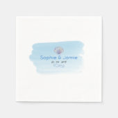 Beach Theme Wedding Paper Napkins Serviette (Vorderseite)