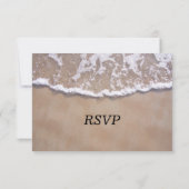 Beach Theme Wedding Response Card RSVP Karte (Rückseite)