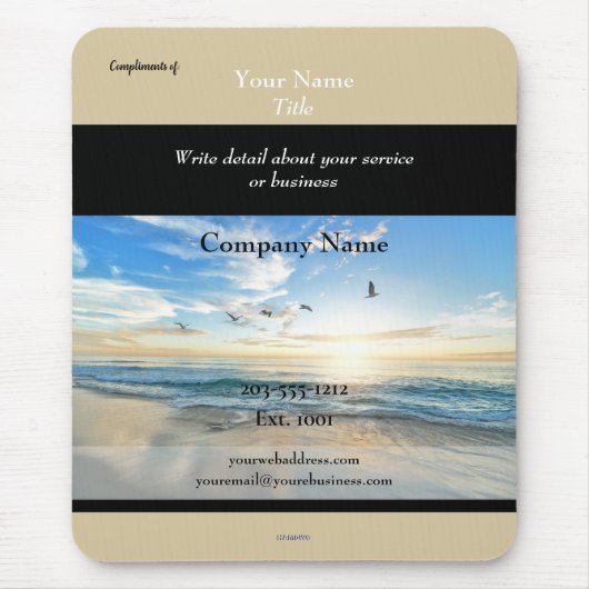 Beach Theme Werbemousepad HAMbyWG Mousepad (Vorne)