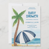 Beach-themed baby shower Invitation Einladung (Vorderseite)