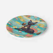  Beach themed for Siamese Cat Lovers Party Pappteller (Schrägansicht)