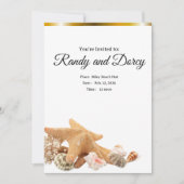 Beach themed Invitation  Einladung (Vorderseite)