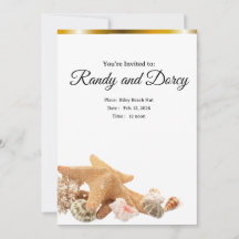Beach themed Invitation 