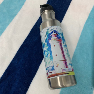 Beach Themed Lighthouse Edelstahlflasche