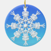 Beach Themed Ornamente, Frohe Weihnachten! Keramik Ornament (Hinten)
